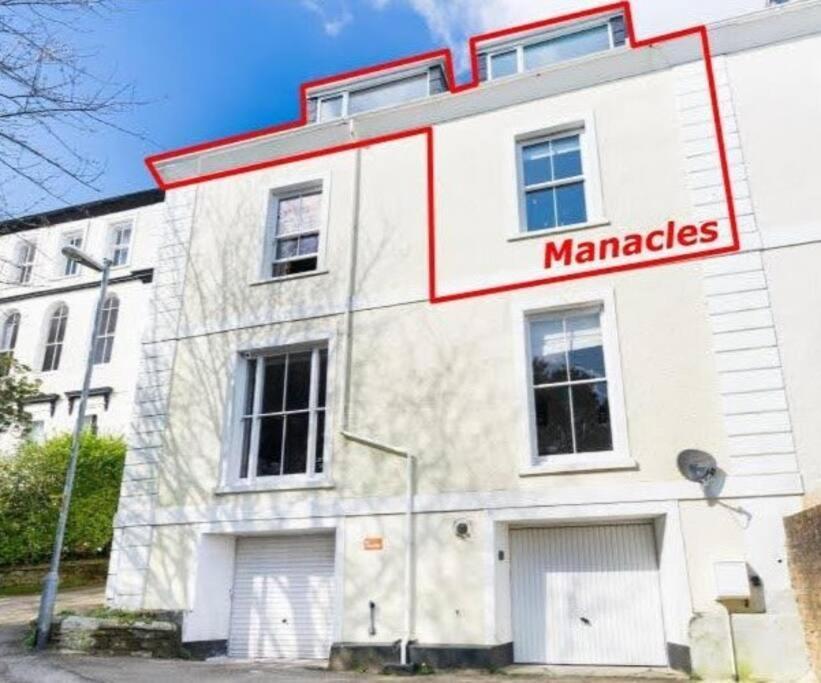 Manacles - Spacious Flat Near Beach With Sea Views & Parking Falmouth Eksteriør bilde